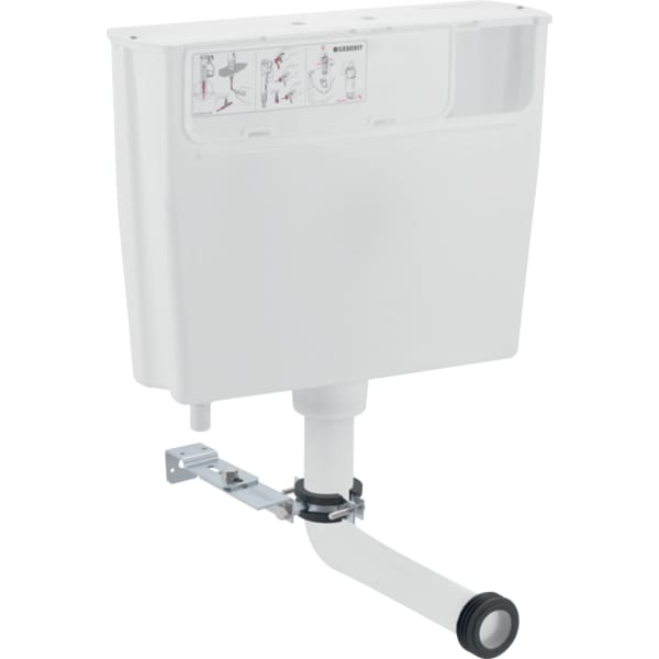 Geberit Low Level Cistern - 6L Pneumatic Flush Actuation - 109.721.00.2