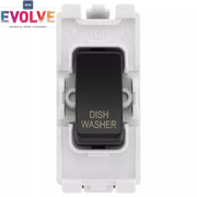 BG Evolve Black RRDWPCDB 20 Amp Double Pole Appliance Grid Switch Labelled Dish Washer by British General (BG-RRDWPCDB+RPCDB30)