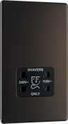 BG FBN20B Nexus Screwless Flat-Plate Shaver Socket Outlet Dual Voltage by British General (BG-FBN20B-Shopify-SA_1)