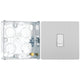 BG Evolve Brushed Steel 10AX 1 Way Press Switch PCDBS14W with 25mm Steel Back Box