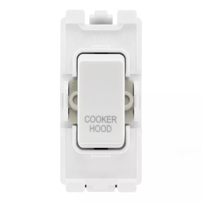 BG RRCHW White 20A DP Appliance Grid Switch Labelled Cooker Hood by British General (BG-RRCHW+R30)