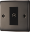 BG NBN62 Nexus Metal Black Nickel 1 Gang Isolated Co-Axial Socket by British General (BG-NBN62-Shopify-SA_1)
