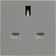 BG Nexus Grey EMUKSG 13 Amp Unswitched Socket Euro Module 1 Gang by British General (BG-EMUKSG)