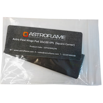 Astroflame Intumescent Ironmongery Hinge Pads For Fire Doors (30x100 Pack of 6)