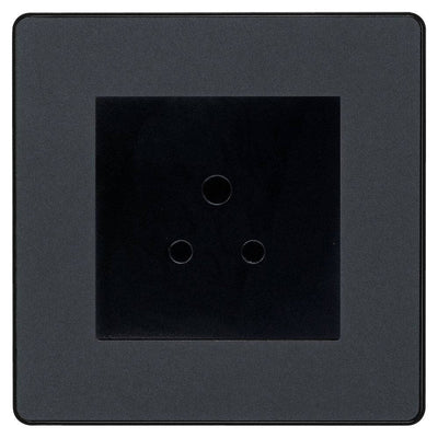 BG Evolve Matt Grey 2A Unswitched Socket PCDMG2AUSSB