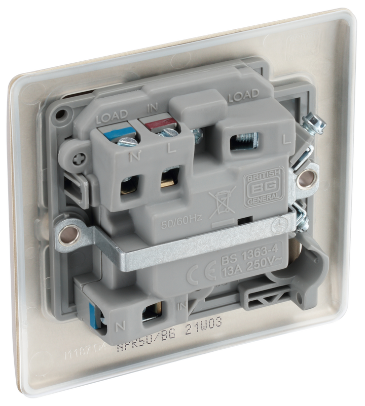  NPR50 Back - This switched and fused 13A connection unit from British General provides an outlet from the mains containing the fuse and is ideal for spur circuits and hardwired appliances.