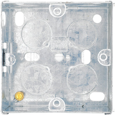 BG HGS06 1 Gang 47mm Steel Knockout Box by British General (BG-HGS06)
