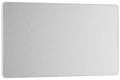 BG Evolve PCDBS95W Double Blank Plate - Brushed Steel (White)