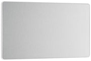 BG Evolve PCDBS95W Double Blank Plate - Brushed Steel (White) by British General (BG-PCDBS95W)