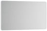 BG Evolve PCDBS95W Double Blank Plate - Brushed Steel (White) by British General (BG-PCDBS95W)