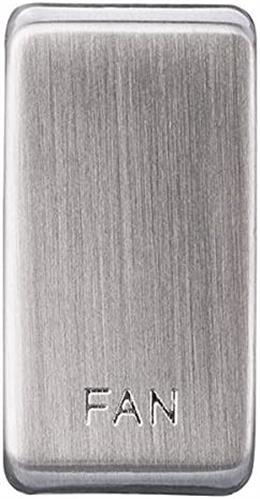 BG GRFNBS Nexus Grid Brushed Steel 'Printed Fan' Rocker by British General (BG-GRFNBS-1)