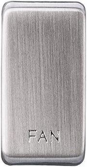 BG GRFNBS Nexus Grid Brushed Steel 'Printed Fan' Rocker by British General (BG-GRFNBS-1)