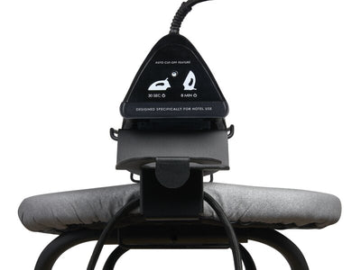 Corby Berkshire Ironing Centre in Light Grey with Sherwood 1200W Steam Iron - UK Plug