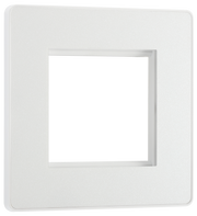 BG PCDCLEMS2W Pearlescent White Evolve 2 Euro Module Front Plate - White Insert by British General (BG-PCDCLEMS2W-Shopify-SA_1)