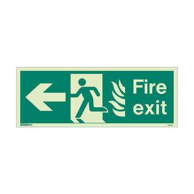 Extinguishers & Equipment: HTM 65 - NHS Estate Fire Exit Signs Size J: 200x450mm / Arrow Down by Jalite signs (SAFELINCS-JS437HTM/J)