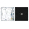 BG Nexus Matt Black Single Coaxial Socket NFB60 with 25mm Steel Back Box by British General (BG-NFB60-HGS02)