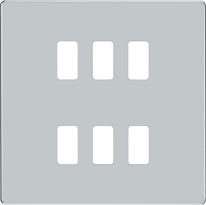  RFPC6 Front - The Grid modular range from British General allows you to build your own module configuration with a variety of combinations and finishes.