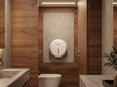 Bremmer Spira Toilet Roll Dispenser in White