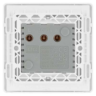 BG Evolve Pearlescent White Key Card Switch PCDCLKYCSW