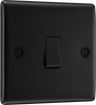 BG NFB13 Nexus Metal Matt Black 1 Gang 20A 16AX Intermediate Plate Switch by British General (BG-NFB13-Shopify-SA_1)