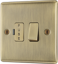 BG NAB50 Nexus Metal Antique Brass 13A Switched Fused Spur Unit