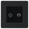 BG Evolve Matt Black TV & Satellite Socket PCDMBTVSATB by BG Evolve (BG-PCDMBTVSATB)