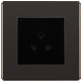 BG Nexus Screwless Black Nickel 2A Unswitched Socket FBN28MB