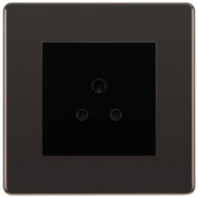 BG Nexus Screwless Black Nickel 2A Unswitched Socket FBN28MB by British General (BG-FBN28MB)