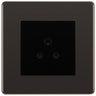 BG Nexus Screwless Black Nickel 2A Unswitched Socket FBN28MB by British General (BG-FBN28MB)