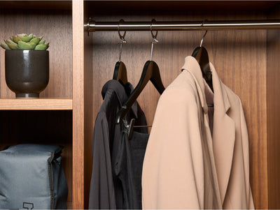 Corby Clifford Hooked Suit Hanger in Black by Corby of Windsor (Corby-27057)
