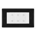 BG Nexus Matt Black Triple Master Touch Dimmer Switch - White Insert