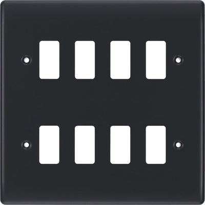 BG RPM8 Nexus Grid Part M | 8 Module Front Plate by British General (BG-RPM8)