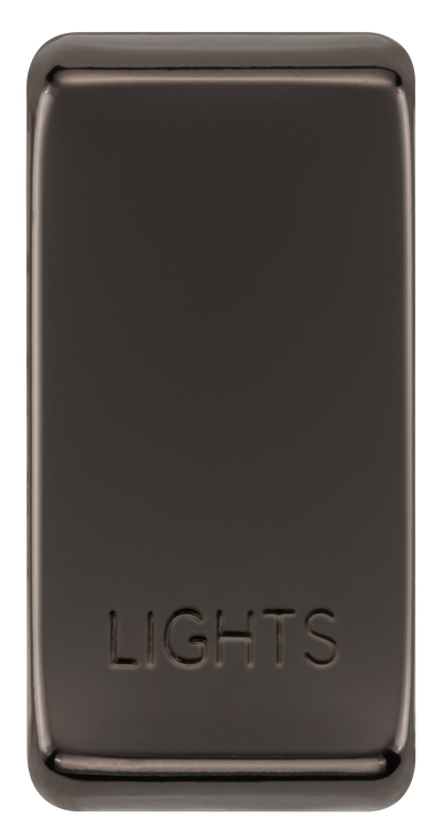 BG RRLTBN Nexus Grid | Black Nickel | 'LIGHTS' Rocker