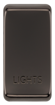 BG RRLTBN Nexus Grid | Black Nickel | 'LIGHTS' Rocker