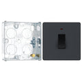 BG Evolve Matt Grey 20A 2 Pole LED Switch PCDMG31B with 25mm Steel Back Box