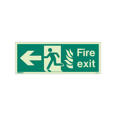 Extinguishers & Equipment: HTM 65 - NHS Estate Fire Exit Signs Size J: 200x450mm / Arrow Down by Jalite signs (SAFELINCS-JS437HTM/J)