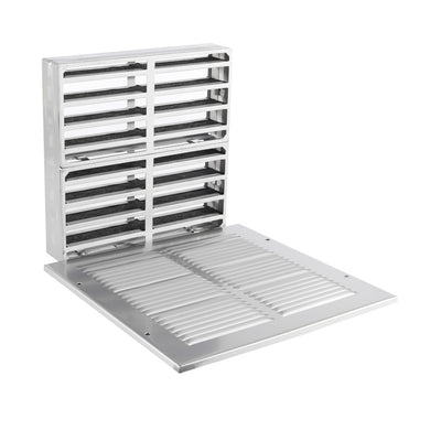 Extinguishers & Equipment: Fire Rated Intumescent Air Transfer Grilles with Faceplates Silver / 150 x 150mm (HxW) by Pyroplex (SAFELINCS-PPATGFPS1500)