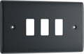 BG RPM3 Nexus Grid Part M | 3 Module Front Plate