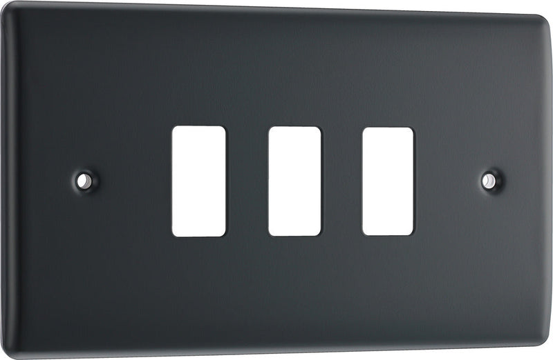 BG RPM3 Nexus Grid Part M | 3 Module Front Plate
