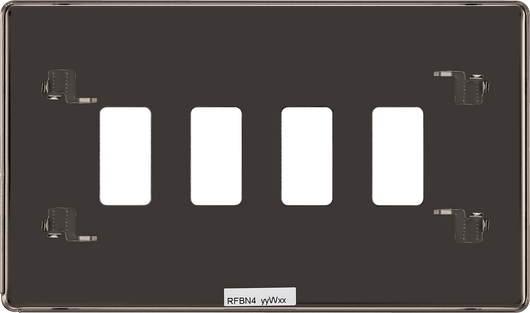 RFBN4 Back - The Grid modular range from British General allows you to build your own module configuration with a variety of combinations and finishes.