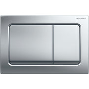 Geberit Alpha01 Square Dual Flush Plate - Chrome - 115.055.21.1 by Geberit (Geberit-115.055.21.1)