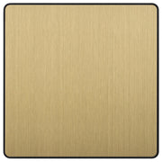 BG Evolve PCDSB94B Single Blank Plate - Satin Brass (Black) by British General (BG-PCDSB94B)