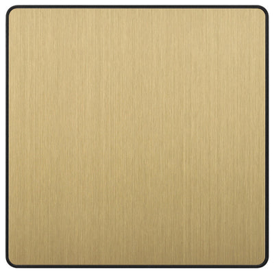 BG Evolve PCDSB94B Single Blank Plate - Satin Brass (Black) by British General (BG-PCDSB94B)