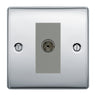BG Nexus Metal Polished Chrome Co-axial Socket NPC60G by British General (BG-NPC60G)