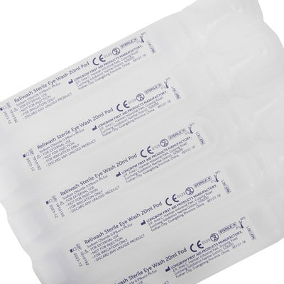 St John Ambulance Eye Wash Pods / Phials by St John Ambulance (Safelincs-STJEWP2025)
