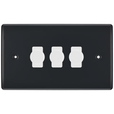 BG Part M 3 Gang Switch 3x Intelligent Dual Mode Dimmer Custom Grid