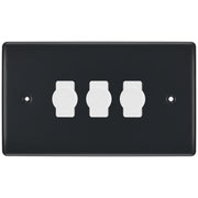 BG Part M 3 Gang Switch 3x Intelligent Dual Mode Dimmer Custom Grid