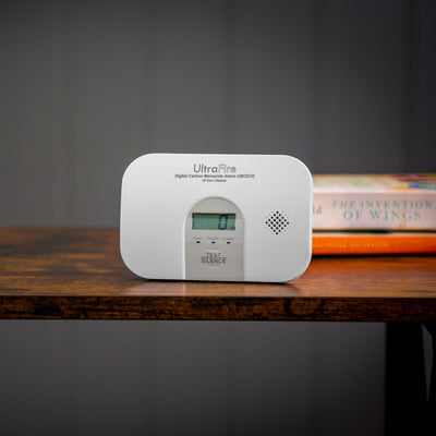 10 Year Life Digital Carbon Monoxide Alarm - UltraFire UBCO1D by UltraFire (Safelincs-UFUBCO1D)