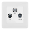 BG Nexus White Moulded TV/FM/SAT Socket NWM67W