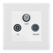 BG Nexus White Moulded TV/FM/SAT Socket NWM67W by BG Nexus (BG-NWM67W)